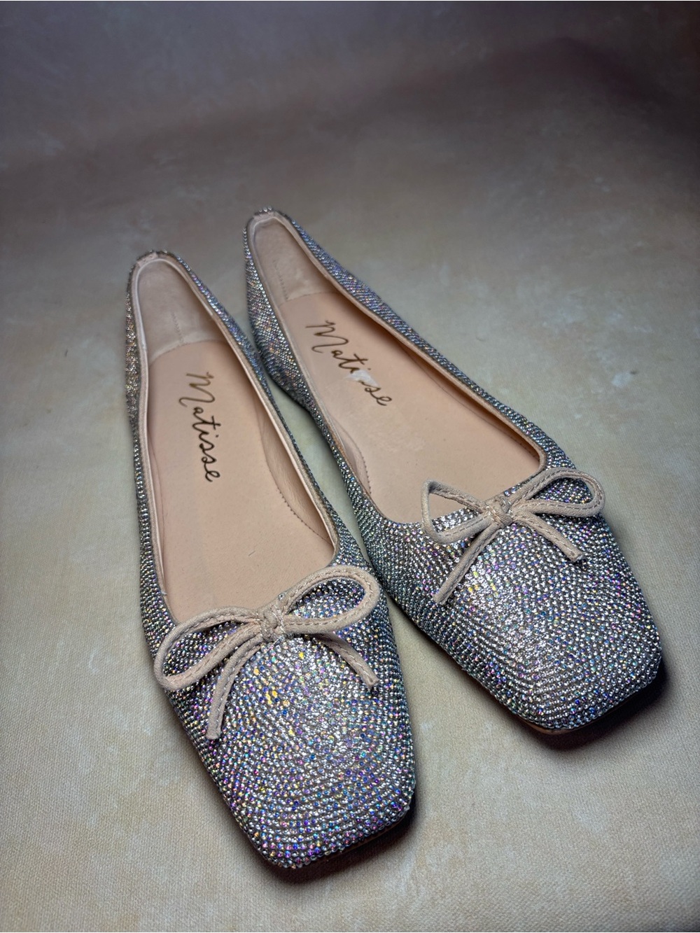 Matisse Roxy Rhinestone Square Toe Ballet Flats, Size 8.5 - Picture 5 of 12
